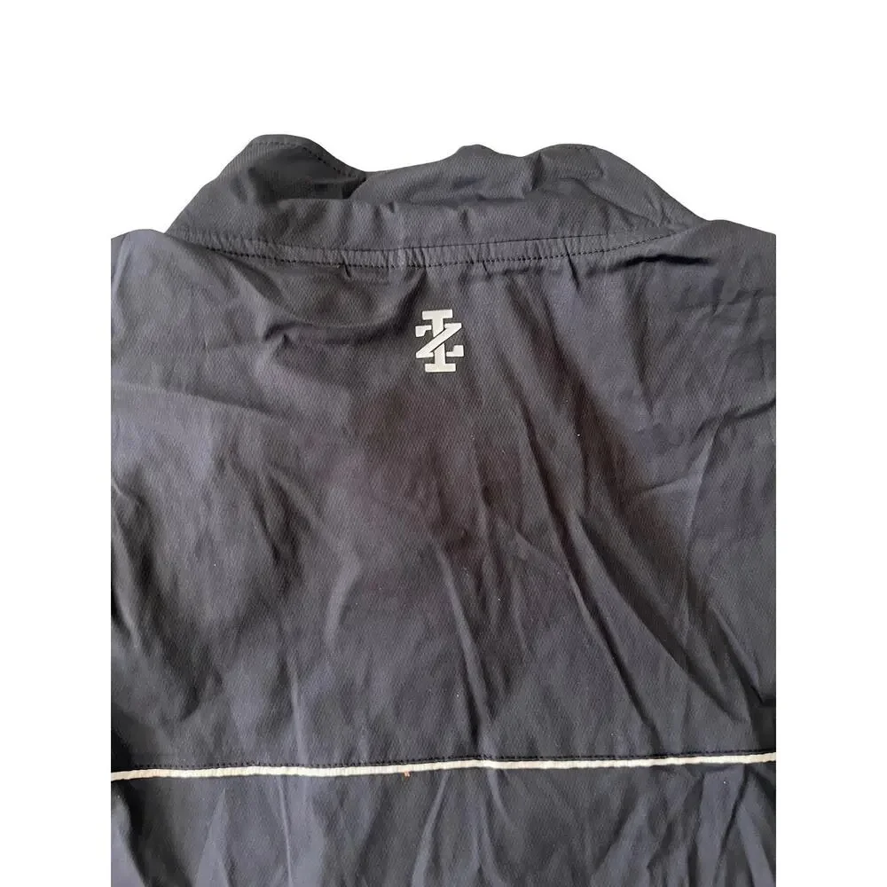 IZOD Golf Men’s Full Zip Windbreaker Jacket Black XXL Lightweight